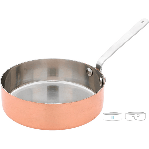 Mini Frying Pan Copper Inox
